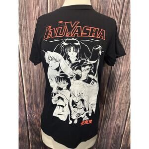 Inuyasha Men's Aname Manga Black Short Sleeve T-Shirt Size S